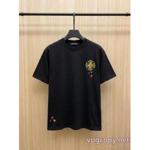 お洒落に魅せる HOT品質保証 大人気ブランドクロムハーツブランド コピー 着払い半袖Tシャツ