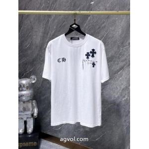 半袖TシャツCHROME HEARTS偽 ブランド完売続出 限定的新作入荷 フェミニンな雰囲気
