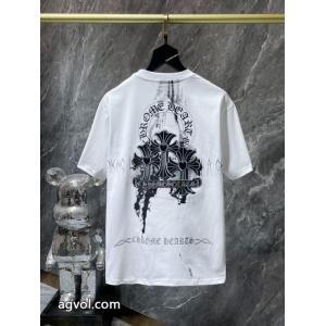 激安 通販 専門ロゴが素敵 上品スタイル 新作売切れ続出半袖TシャツCHROME HEARTS