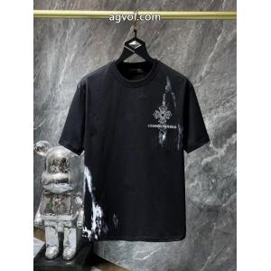激安 通販 専門ロゴが素敵 上品スタイル 新作売切れ続出半袖TシャツCHROME HEARTS