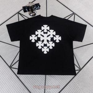 スーパー コピー 安心CHROME HEARTS超お買い得 お洒落に魅せる 個性的 半袖Tシャツ