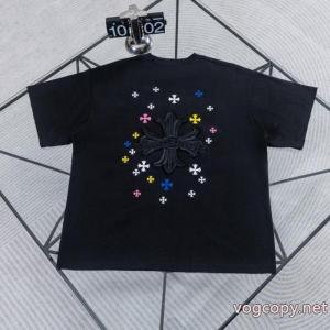 ブランド 品 激安 通販CHROME HEARTSお手頃価格 お勧め カワイイ雰囲気半袖Tシャツ
