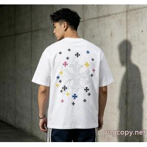 ブランド 品 激安 通販CHROME HEARTSお手頃価格 お勧め カワイイ雰囲気半袖Tシャツ