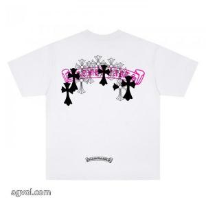 偽物 ブランド半袖TシャツCHROME HEARTSストリート系 やっぱり欲しい即発送 2026最新入荷
