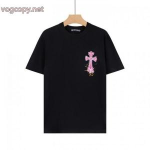 夏季限定販売 存在感のある 高評価アイテムCHROME HEARTSコピー ブランド 通販半袖Tシャツ