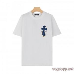 夏季限定販売 存在感のある 高評価アイテムCHROME HEARTSコピー ブランド 通販半袖Tシャツ