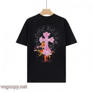 夏季限定販売 存在感のある 高評価アイテムCHROME HEARTSコピー ブランド 通販半袖Tシャツ