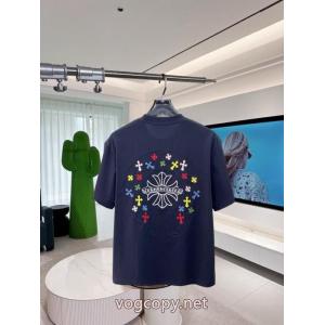 究極な着心地 26ss海外直営 トレンド商品CHROME HEARTSブランド アクセサリー 激安半袖Tシャツ