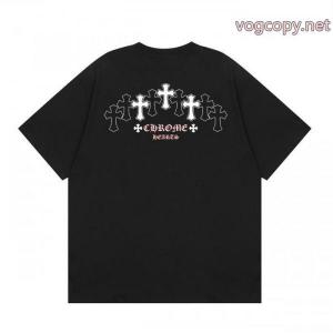 偽 ブランド 通販夏春物先行発売  長く愛用できる 格好いいCHROME HEARTS半袖Tシャツ