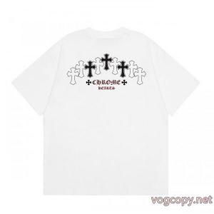 偽 ブランド 通販夏春物先行発売  長く愛用できる 格好いいCHROME HEARTS半袖Tシャツ