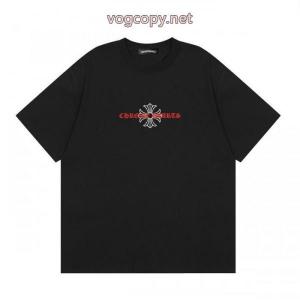 偽 ブランド 通販夏春物先行発売  長く愛用できる 格好いいCHROME HEARTS半袖Tシャツ