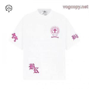 ブランド レプリカ完売人気 大胆なカジュアルダウン 最旬のスタイル半袖TシャツCHROME HEARTS