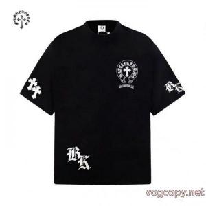 ブランド レプリカ完売人気 大胆なカジュアルダウン 最旬のスタイル半袖TシャツCHROME HEARTS