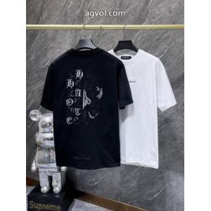 偽 ブランド 販売CHROME HEARTS半袖Tシャツ知的な雰囲気夏着物 格好良い 最安価格新品
