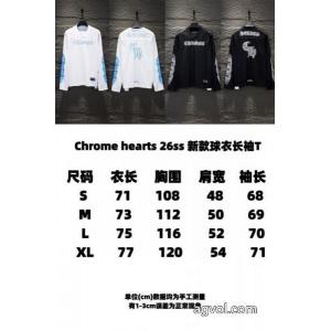 必要な一品 履き心地抜群 人気アイテムお早めに長袖TシャツCHROME HEARTSコピー 商品 通販