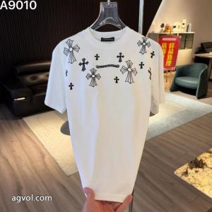半袖TシャツCHROME HEARTSブランド コピー 販売透け感の持つ涼しげな印象 海外大人気アイテム 男女共用