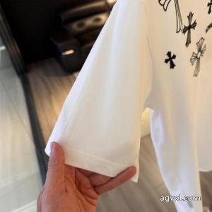 半袖TシャツCHROME HEARTSブランド コピー 販売透け感の持つ涼しげな印象 海外大人気アイテム 男女共用