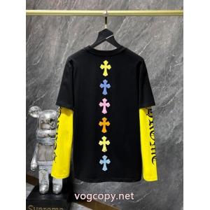 長袖Tシャツ偽物 ブランド 激安CHROME HEARTS肌触りの良い着心地抜群新作 最安値高品質 春季超人気アイテム