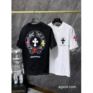 スーパー コピー 通販大人っぼい お買い得新作 高級感あるCHROME HEARTS半袖Tシャツ