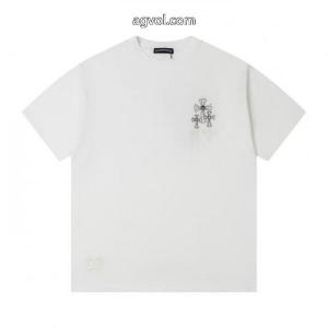 CHROME HEARTSスーパー ブランド コピー半袖Tシャツ存在感のある 早期完売 ロゴが素敵