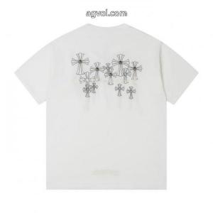 CHROME HEARTSスーパー ブランド コピー半袖Tシャツ存在感のある 早期完売 ロゴが素敵