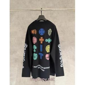 長袖Tシャツ好印象を与える ギフトにオススメ 相性抜群CHROME HEARTSコピー 品 販売