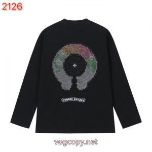 CHROME HEARTSブランド 通販店長袖Tシャツ希少 在庫セール 人気沸騰アイテム