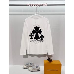 個性的なデザイン  在庫を確保 再入荷が嬉しい2026CHROME HEARTS偽物 通販 長袖Tシャツ