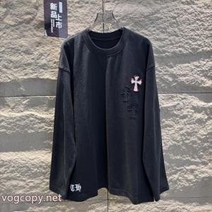 ブランド コピー 通販長袖TシャツCHROME HEARTS新作で希少 ストレッチ伸縮性 2026トレンド