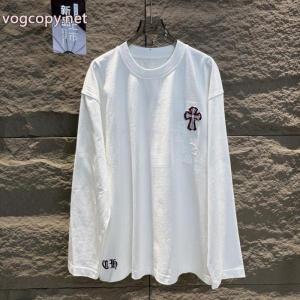 ブランド コピー 通販長袖TシャツCHROME HEARTS新作で希少 ストレッチ伸縮性 2026トレンド