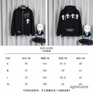 Chrome Hearts CHクローハート重工洗水立体シート刺繍長袖カーディガンコート