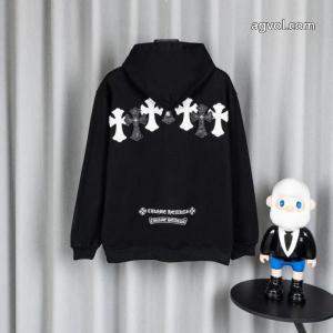 Chrome Hearts CHクローハート重工洗水立体シート刺繍長袖カーディガンコート