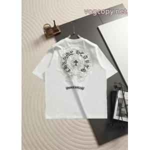 偽物 ブランド ショップCHROME HEARTSスタイルアップ上品 今すぐ欲しい 完売前に半袖Tシャツ