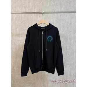 Chrome Heartsクローハートレーヨン刺繍馬蹄ファスナーフードコート