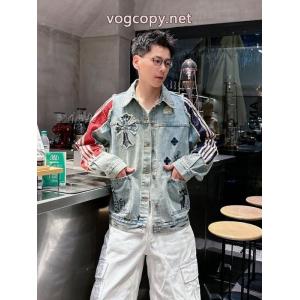 デニムコート創意デザイン 大人気ブランド 話題の新作到着CHROME HEARTSブランド 偽物 通販
