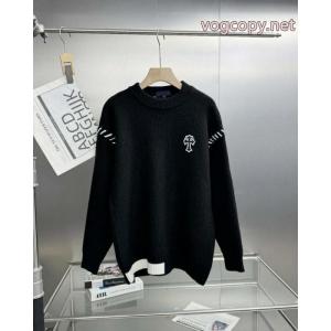 CHROME HEARTS/クロノハート26 SS新作ジャカードゆったりワイド版秋冬ニット長袖ヘッダーセーター