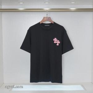 アイドル着用 お洒落スタイル 好印象な上品スタイル半袖TシャツCHROME HEARTSブランド コピー 着払い