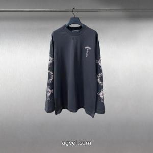  2026スーパーコピーCHROME HEARTS長袖Tシャツ好感度が高いアイテム 今季人気絶大 さわやかな印象