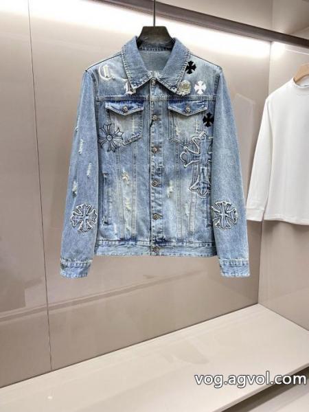 クロムハーツ CHROME HEARTS2025春秋新作おしゃれカジュアルデニムジャケット 0 