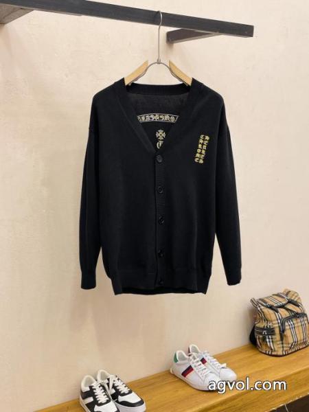 CHROME HEARTS2025秋冬定番シンプルエアリーカーディガンボトムニット 1