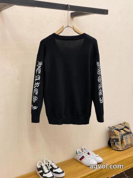 CHROME HEARTS2025秋冬定番シンプルエアリーカーディガンボトムニット 3
