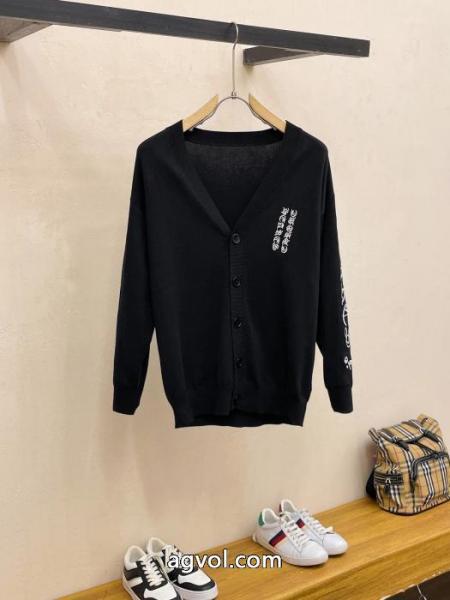 CHROME HEARTS2025秋冬定番シンプルエアリーカーディガンボトムニット 5