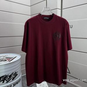 CHROME HEARTS馬蹄サンスクリット文字パールデザイン工芸ラウンドネックTシャツ