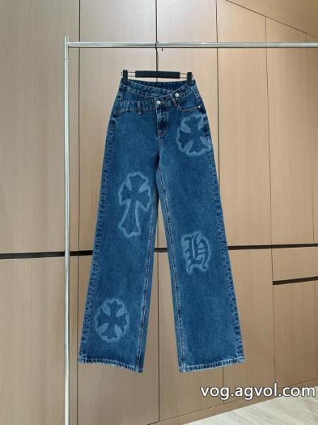 CHROME HEARTS2025新型斜め掛けプリントジーンズ 0 