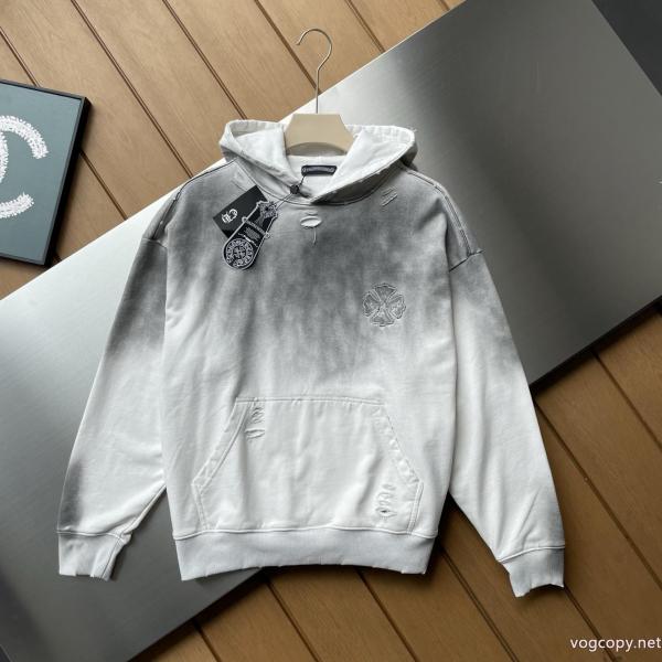 Chrome hearts連名LVルイヴィトン水洗い旧重工業刺繍連帽パーカー 0 