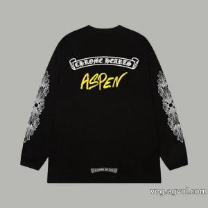 長袖Tシャツブランド 通販 激安大人気セール HOT新品 風通しの良いフレアCHROME HEARTS