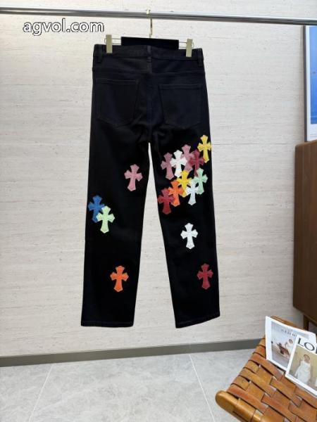 ジーンズ大人っぽく見せ新作 話題が沸騰中 機能的なアイテムブランド 偽物 通販CHROME HEARTS 2