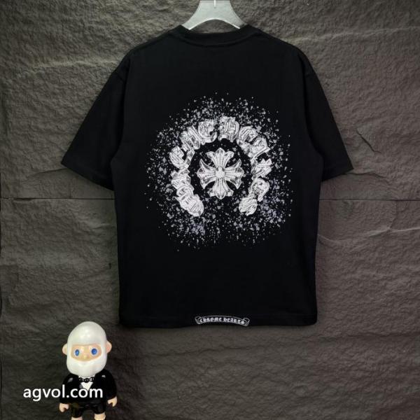 半袖Tシャツ偽 ブランド 通販品質保証最新作 岩ちゃん愛用 HOT送料無料CHROME HEARTS 2