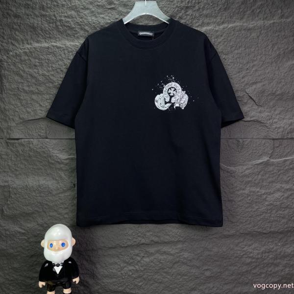 速達EMS便 魅力的な新作 洗練された雰囲気半袖Tシャツスーパー コピー 品CHROME HEARTS 0 