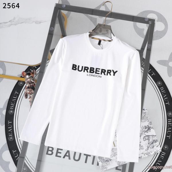 長袖Tシャツ優しげな高級人気色 国内より安く残り僅か 今人気の秘訣BURBERRY偽 ブランド 販売 0